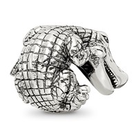Sterling Silver Reflections Alligator Bead view 4