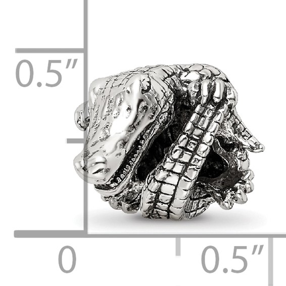 Sterling Silver Reflections Alligator Bead