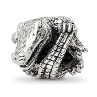 Sterling Silver Reflections Alligator Bead view 1