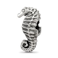 Sterling Silver Reflections Seahorse Bead view 1
