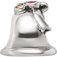 Sterling Silver Reflections CZ Bell Bead view 4