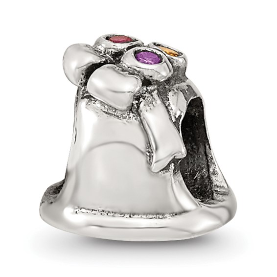 Sterling Silver Reflections CZ Bell Bead