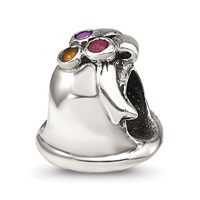 Sterling Silver Reflections CZ Bell Bead view 1