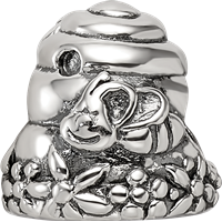 Sterling Silver Reflections Beehive Bead view 3