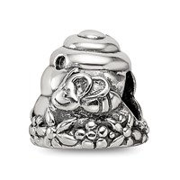 Sterling Silver Reflections Beehive Bead view 1