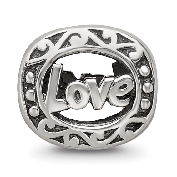 Sterling Silver Reflections Love Bead