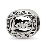 Sterling Silver Reflections Love Bead view 1