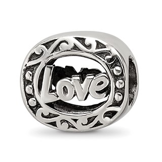 Sterling Silver Reflections Love Bead