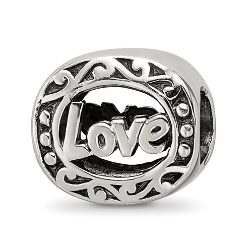 Sterling Silver Reflections Love Bead