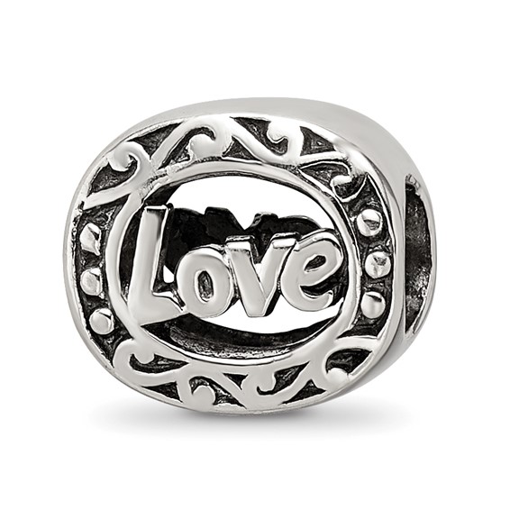 Sterling Silver Reflections Love Bead