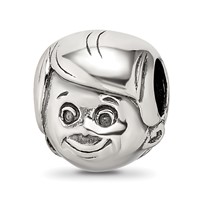 Sterling Silver Reflections Little Boy's Head Bead view 1