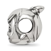 Sterling Silver Reflections Little Girl's Head Bead view 2