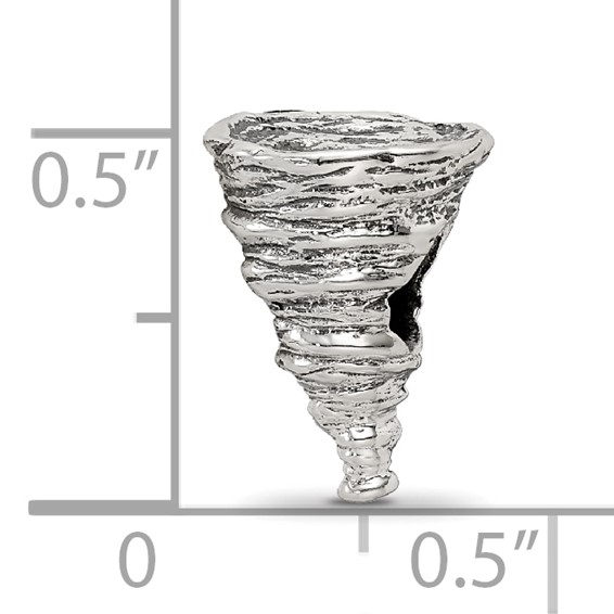 Sterling Silver Reflections Tornado Bead