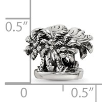 Sterling Silver Reflections Palm Trees Bead view 4