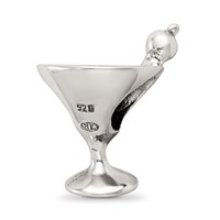 Sterling Silver Reflections Martini Bead view 5