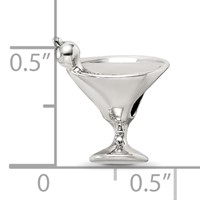 Sterling Silver Reflections Martini Bead view 3