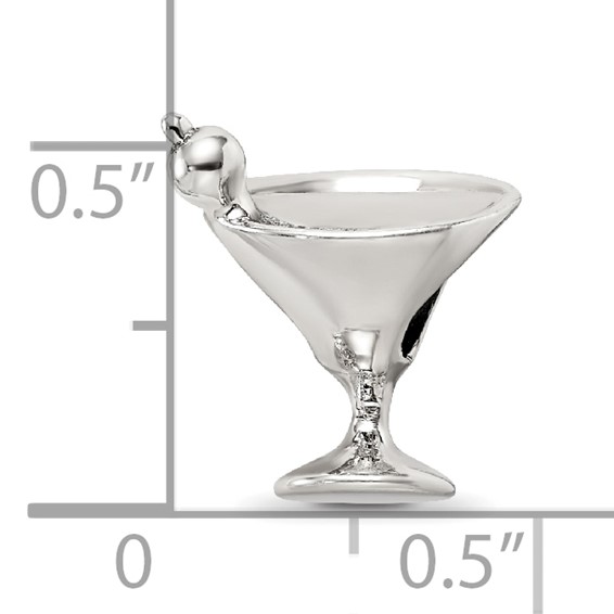 Sterling Silver Reflections Martini Bead