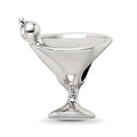 Sterling Silver Reflections Martini Bead view 1