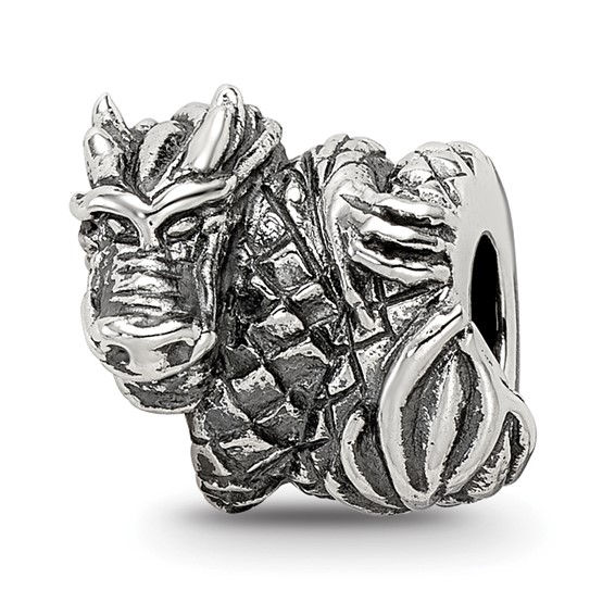 Sterling Silver Reflections Dragon Bead