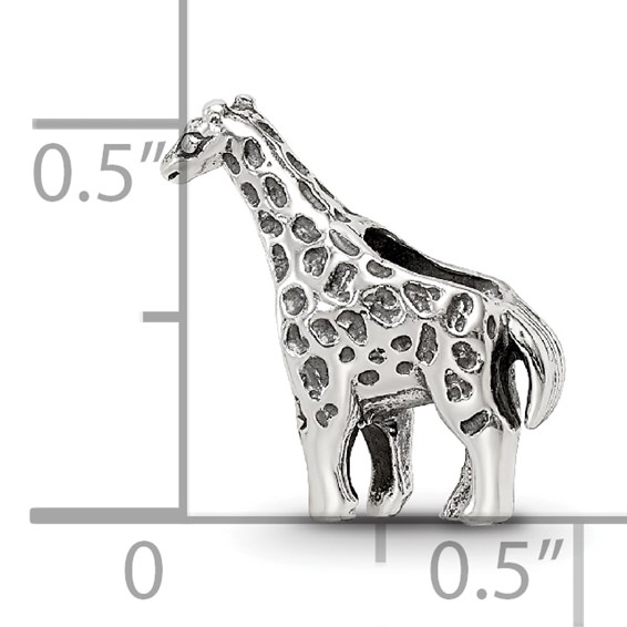 Sterling Silver Reflections Giraffe Bead