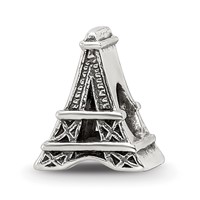 Sterling Silver Reflections Eiffel Tower Bead view 1
