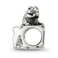 Sterling Silver Reflections Mouse on Cheese Bead view 2