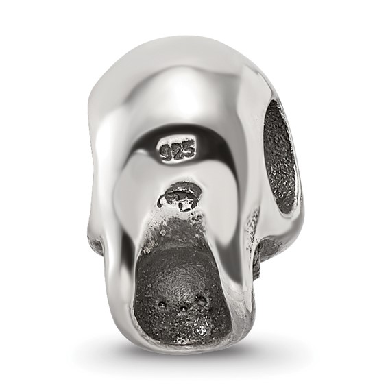 Sterling Silver Reflections Skull Bead