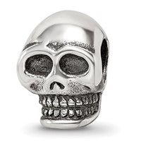 Sterling Silver Reflections Skull Bead view 1