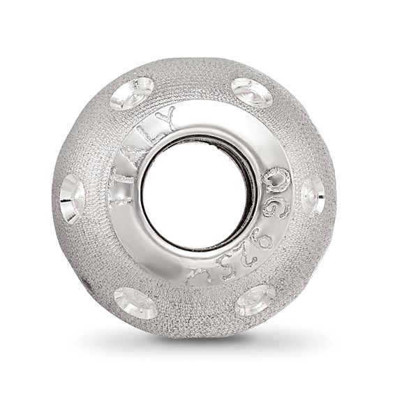 Sterling Silver Reflections Diamond-cut Bead
