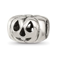Sterling Silver Reflections Jack O Lantern Bead view 1