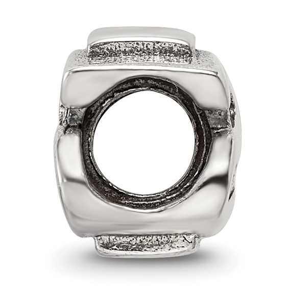 Sterling Silver Reflections Dollar Sign Bead