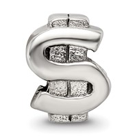 Sterling Silver Reflections Dollar Sign Bead view 4