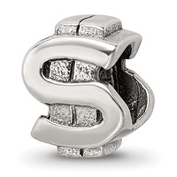 Sterling Silver Reflections Dollar Sign Bead view 1