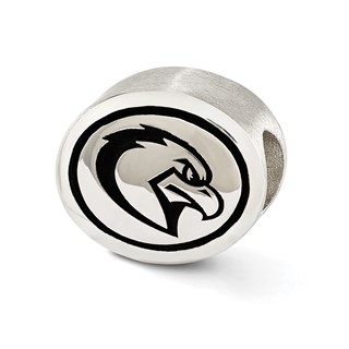 Sterling Silver Antiqued Marquette University Collegiate Bead