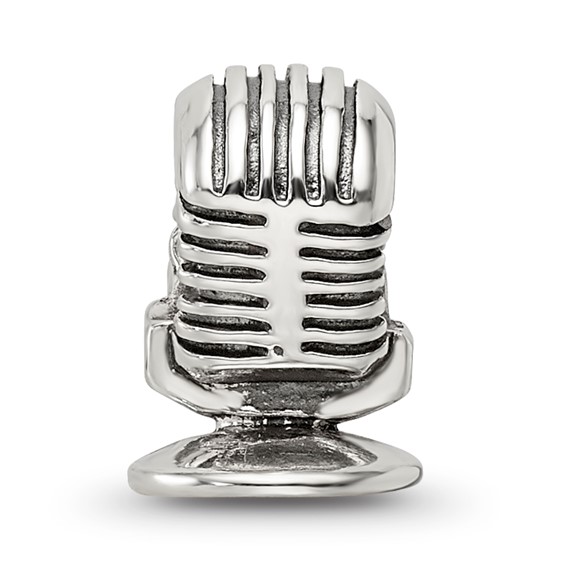 Sterling Silver Reflections Microphone Bead
