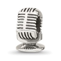 Sterling Silver Reflections Microphone Bead view 5