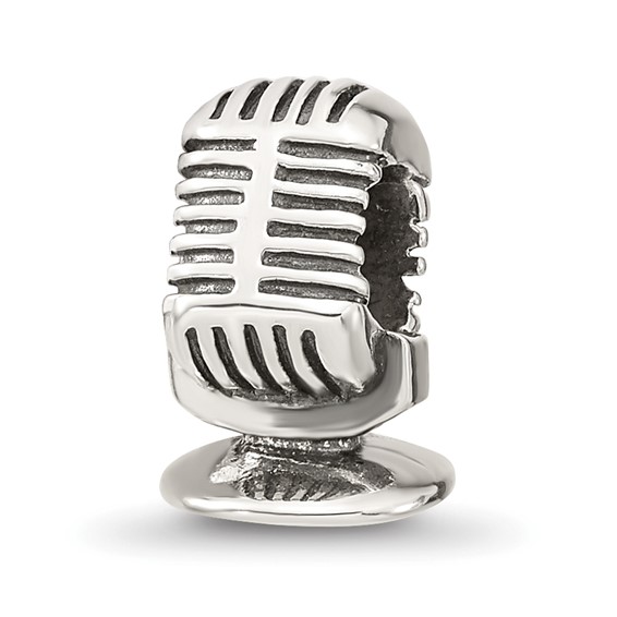 Sterling Silver Reflections Microphone Bead