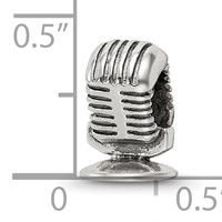 Sterling Silver Reflections Microphone Bead view 4