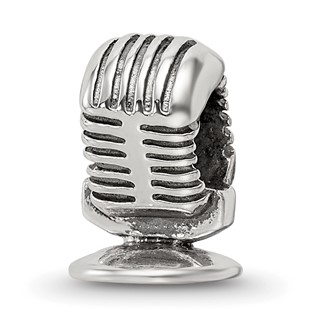 Sterling Silver Reflections Microphone Bead