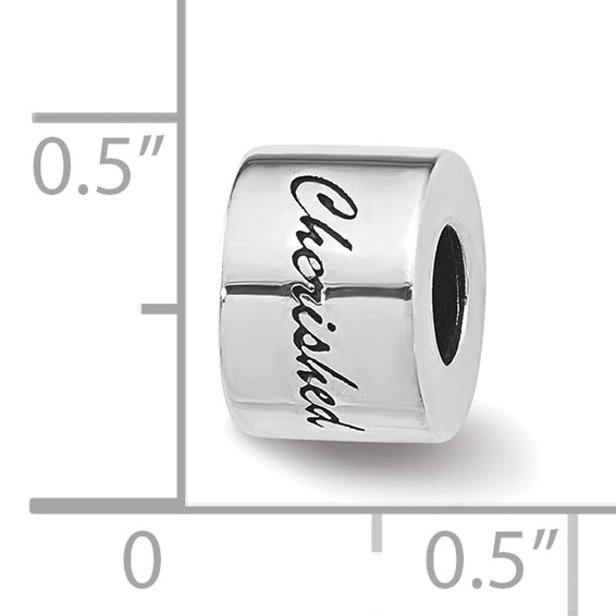 Sterling Silver Reflections CHERISHED Bead