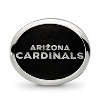 Sterling Silver Enameled LogoArt Arizona Cardinals Nfl Bead view 3