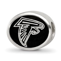 Sterling Silver Enameled LogoArt Atlanta Falcons Nfl Bead view 1