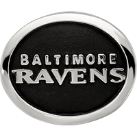 Sterling Silver LogoArt Enameled Baltimore Ravens Nfl Bead view 4