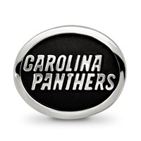 Sterling Silver LogoArt Enameled Carolina Panthers Nfl Bead view 3