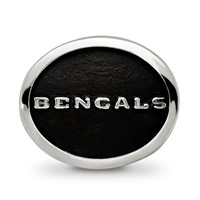 Sterling Silver LogoArt Enameled Cincinnati Bengals Nfl Bead view 3