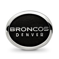 Sterling Silver LogoArt Enameled Denver Broncos Nfl Bead view 3