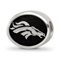 Sterling Silver LogoArt Enameled Denver Broncos Nfl Bead view 1