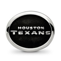 Sterling Silver LogoArt Enameled Houston Texans Nfl Bead view 3