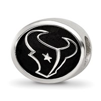 Sterling Silver LogoArt Enameled Houston Texans Nfl Bead view 1
