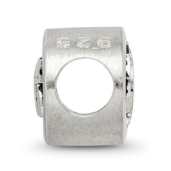 Sterling Silver LogoArt Enameled Indianapolis Colts NFL Bead